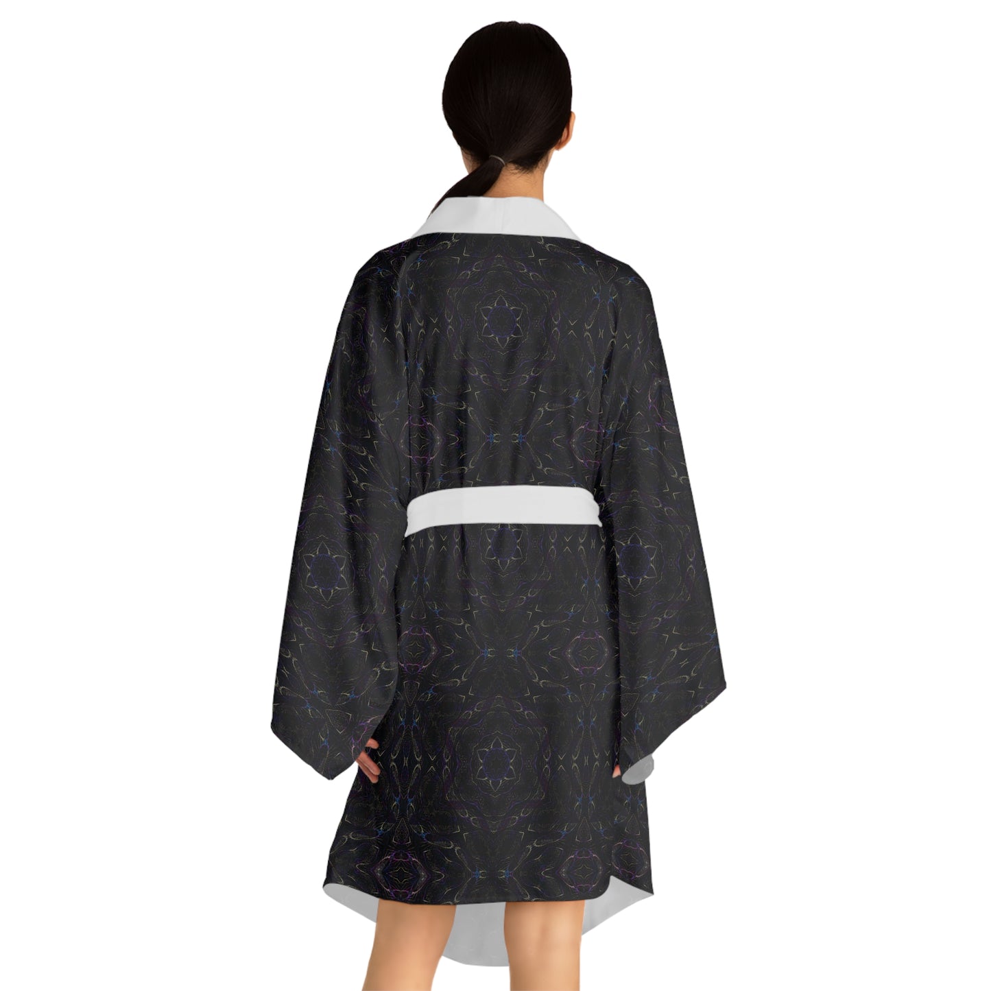 Long Sleeve Kimono Robe - P5 Kaleidoscopic No.13