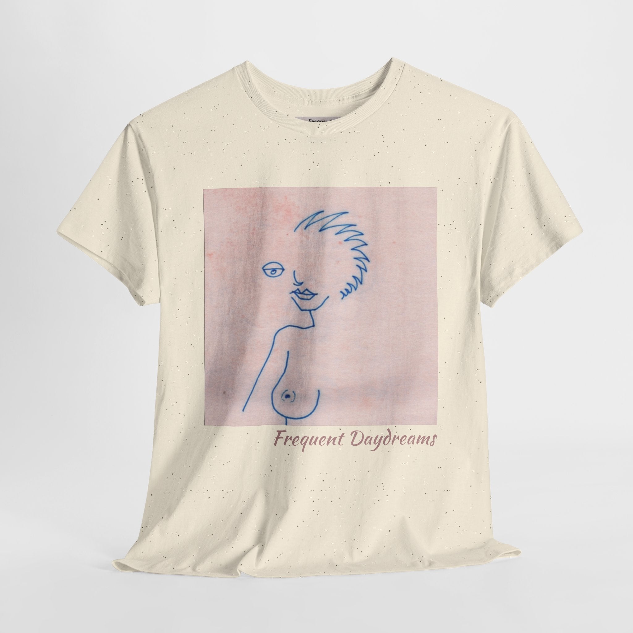Unisex Heavy Cotton Tee - Frequent Daydreams Sketch No.46