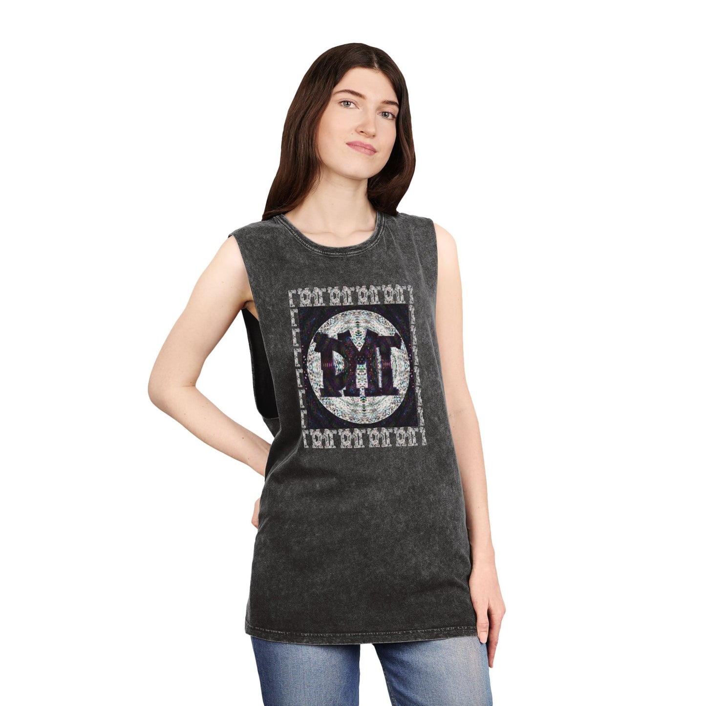 Unisex Stonewash Tank Top - DMT Scribe No.6