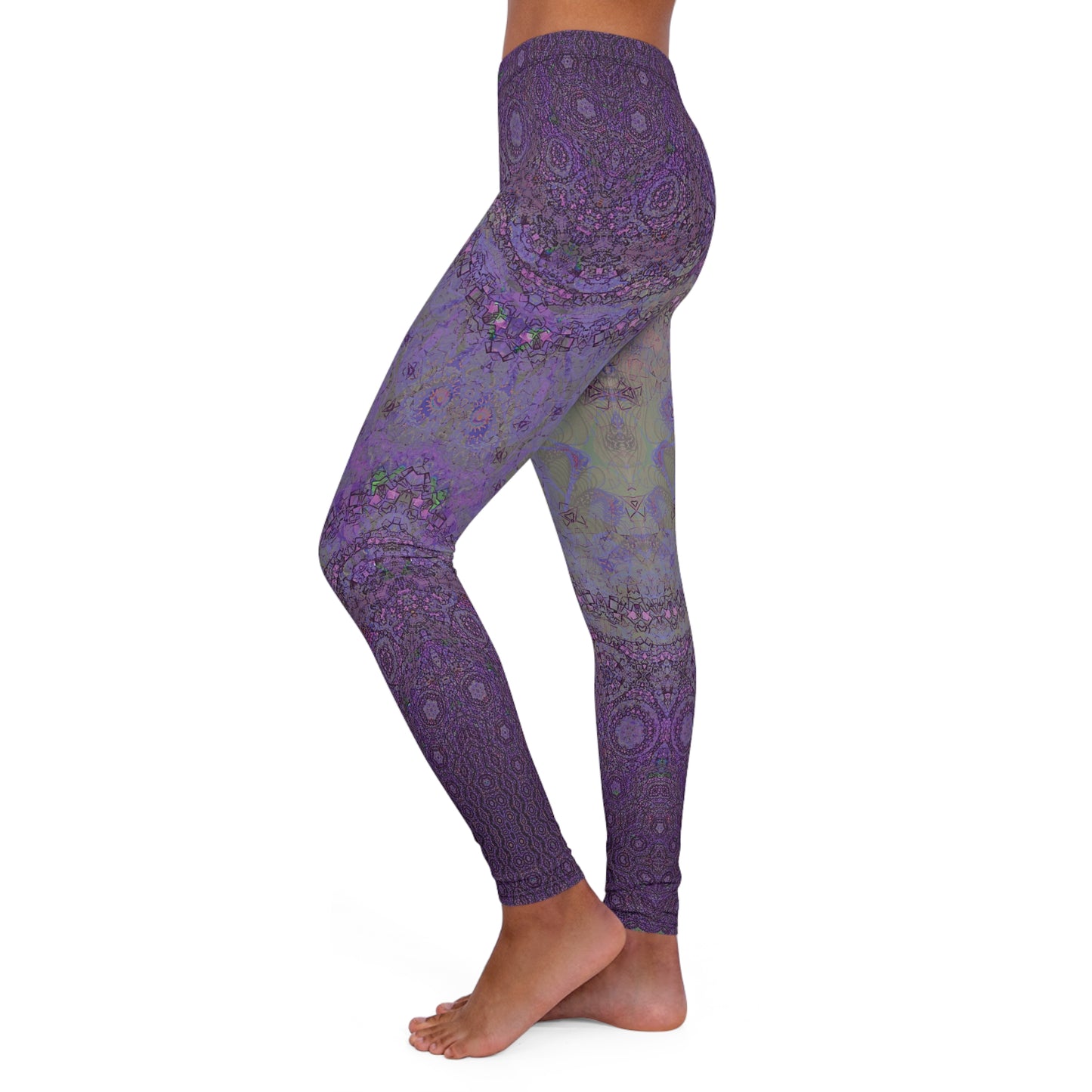 Spandex Leggings - Love Light Fractals No.13b