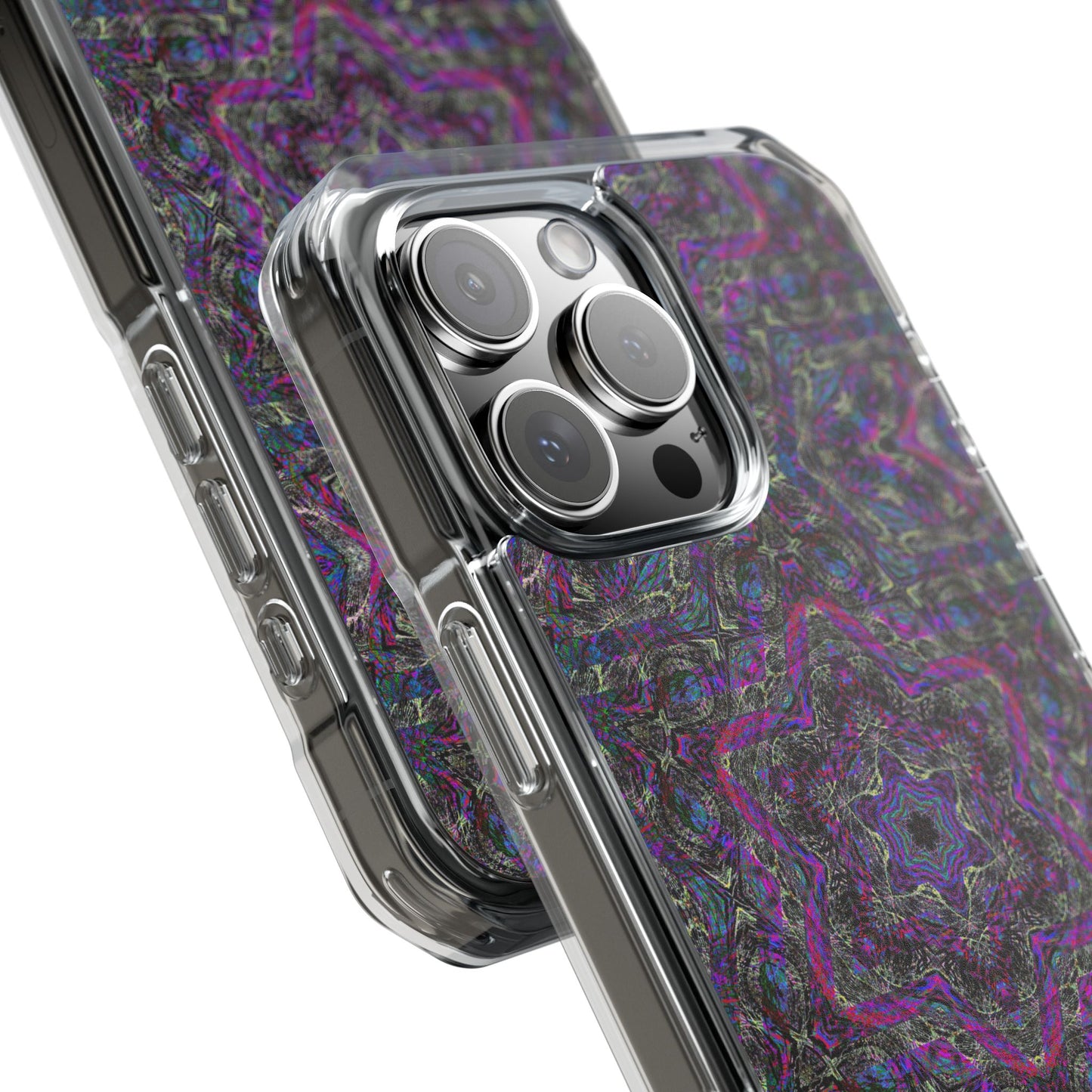 iPhone 16 Magnetic Clear Impact Case - P5 Kaleidoscopic No.33