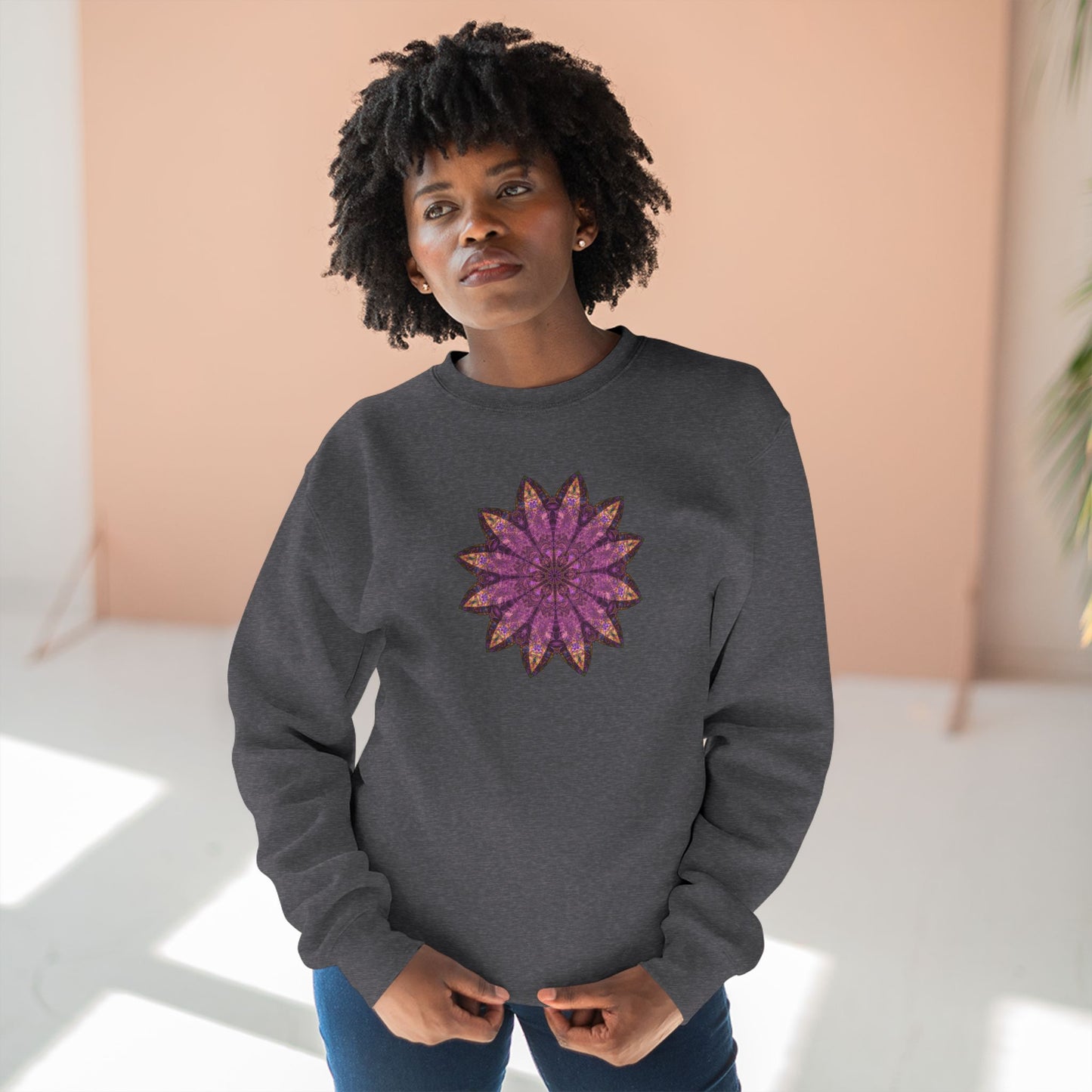 Unisex Crewneck Sweatshirt - Love Light Mandalas No.16