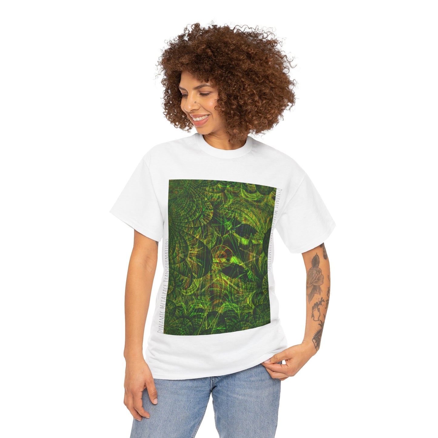 Unisex Heavy Cotton Tee - Green Leaf