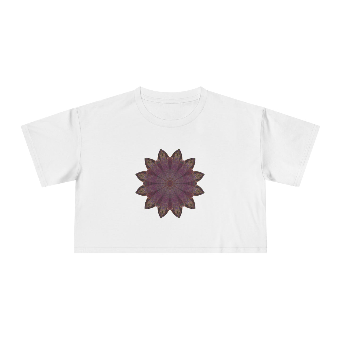 Women's Cropped Tee - Love Light Mandalas No.6