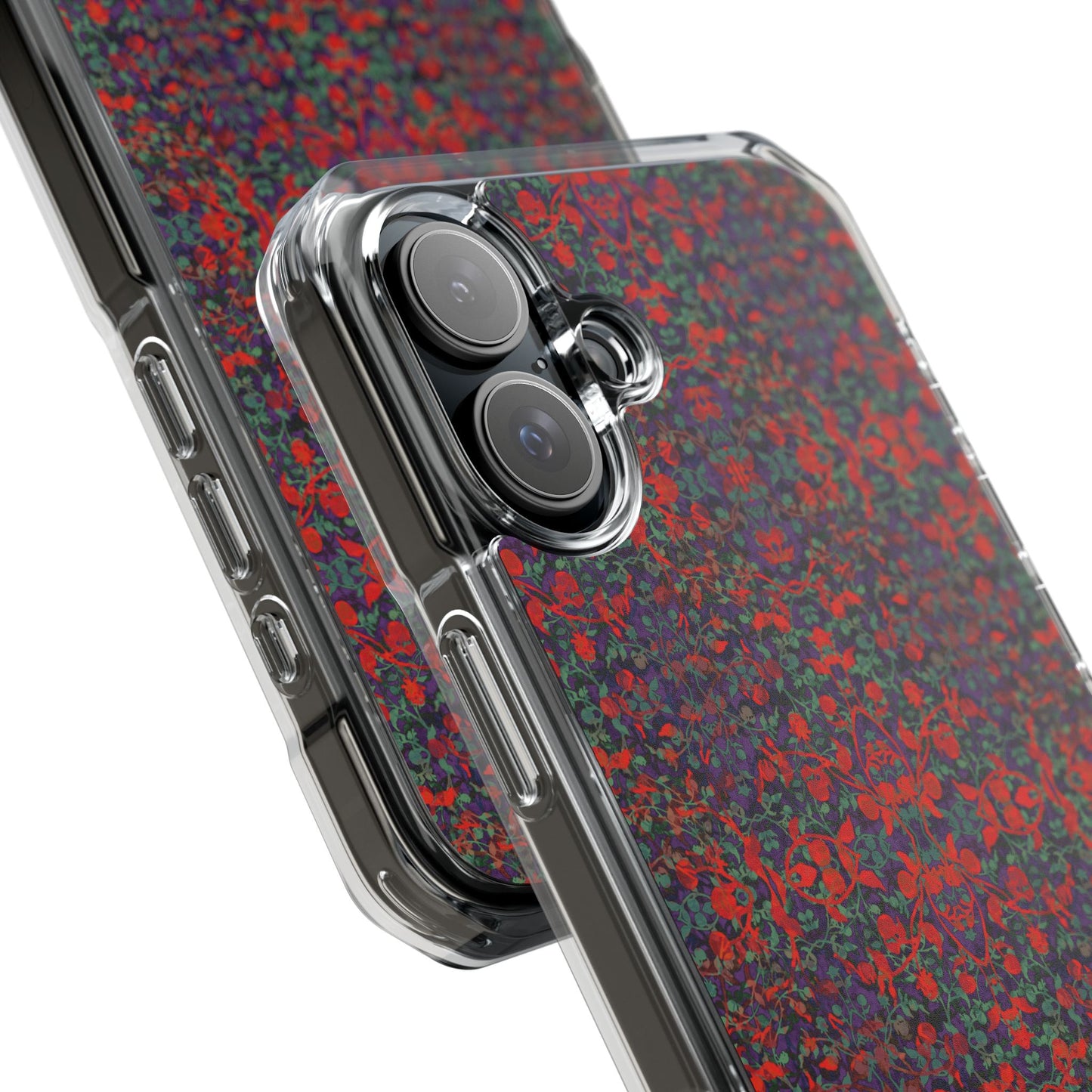 iPhone 16 Magnetic Clear Impact Case - Hidden Weave Series No.25