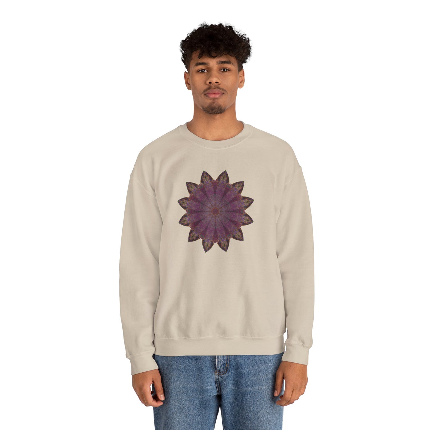 Unisex Heavy Blend™ Crewneck Sweatshirt - Love Light Mandalas No.6