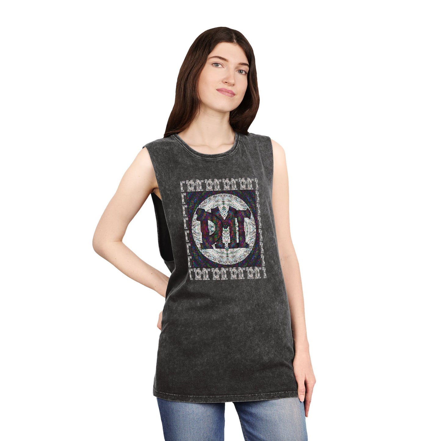 Unisex Stonewash Tank Top - DMT Scribe No.11