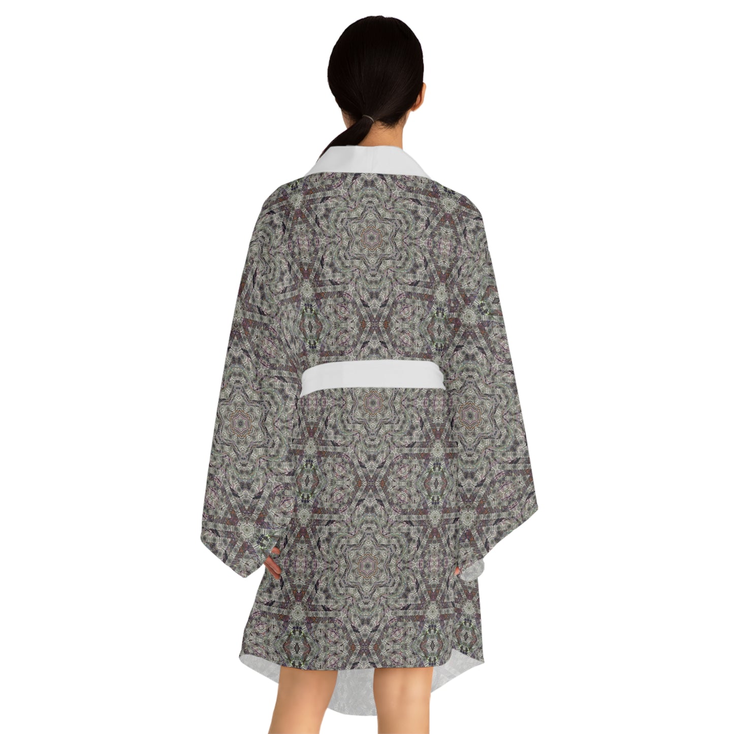 Long Sleeve Kimono Robe - P5 Kaleidoscopic No.25