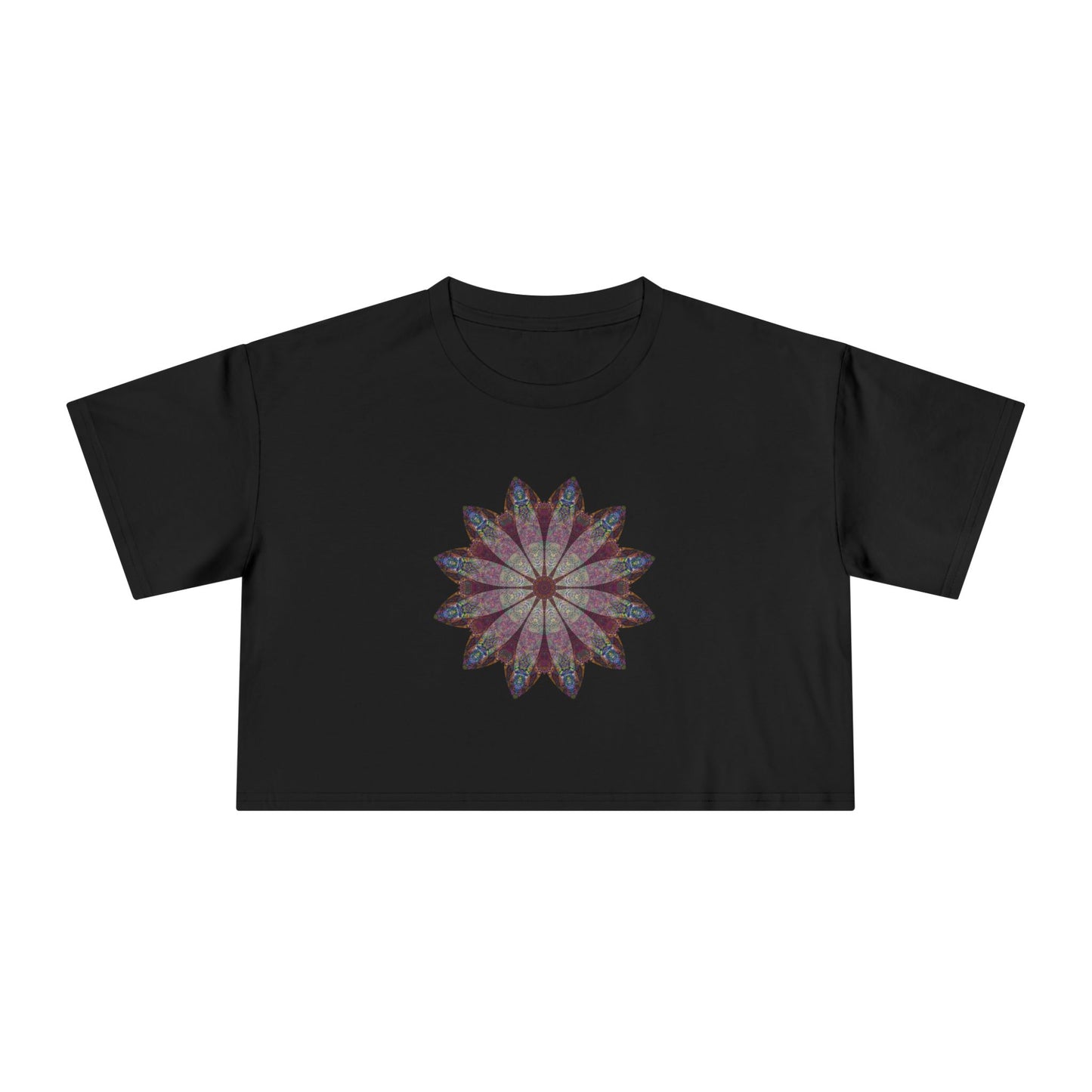 Women's Cropped Tee - Love Light Mandalas No.9