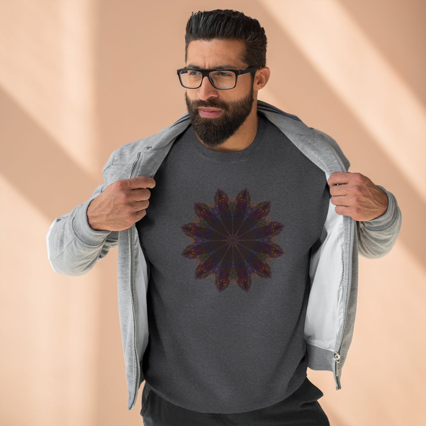 Unisex Crewneck Sweatshirt - Love Light Mandalas No.10