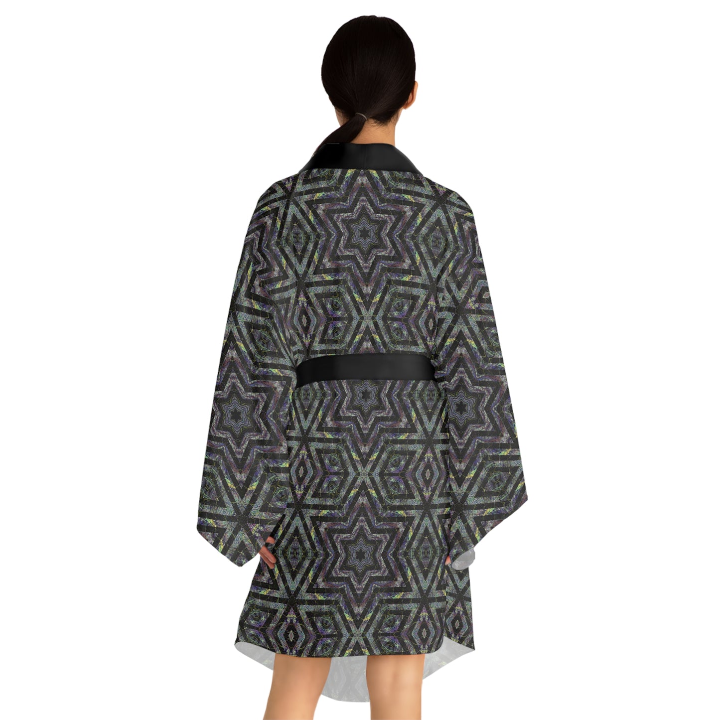 Long Sleeve Kimono Robe - P5 Kaleidoscopic No.5
