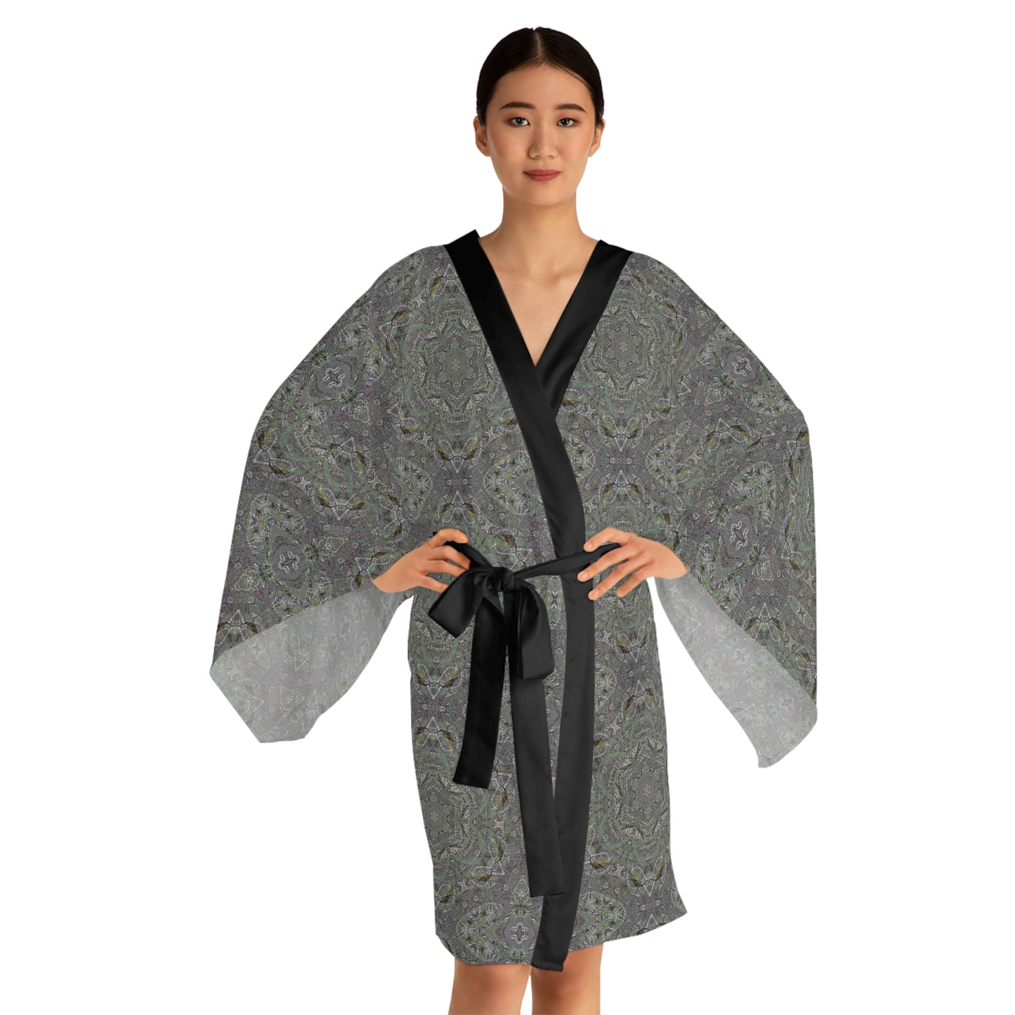 Long Sleeve Kimono Robe - P5 Kaleidoscopic No.29