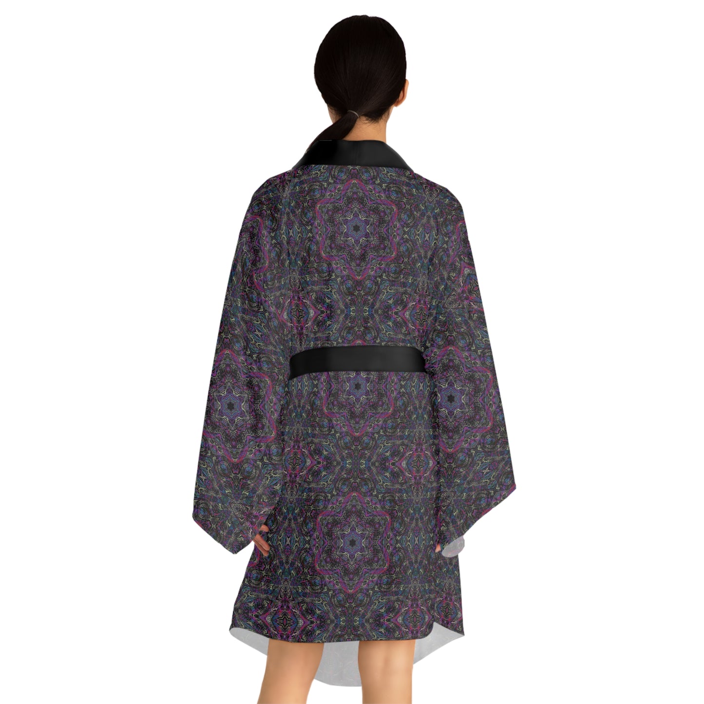 Long Sleeve Kimono Robe - P5 Kaleidoscopic No.33