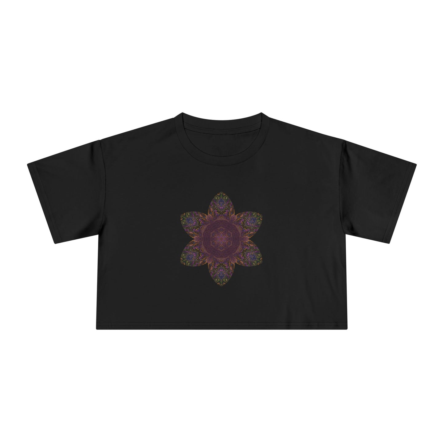 Women's Cropped Tee - Love Light Mandalas No.3