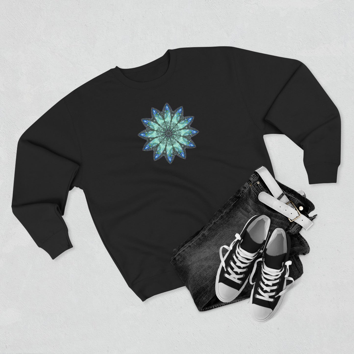 Unisex Crewneck Sweatshirt - Love Light Mandalas No.20