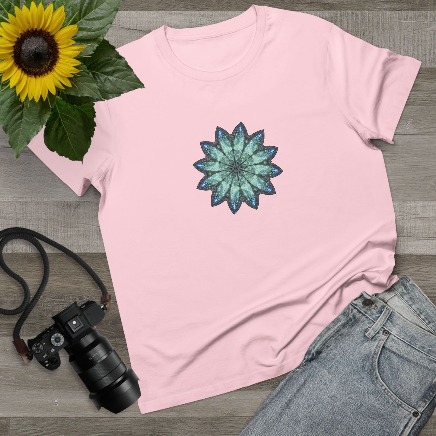 Women’s Maple Tee - Love Light Mandalas No.20