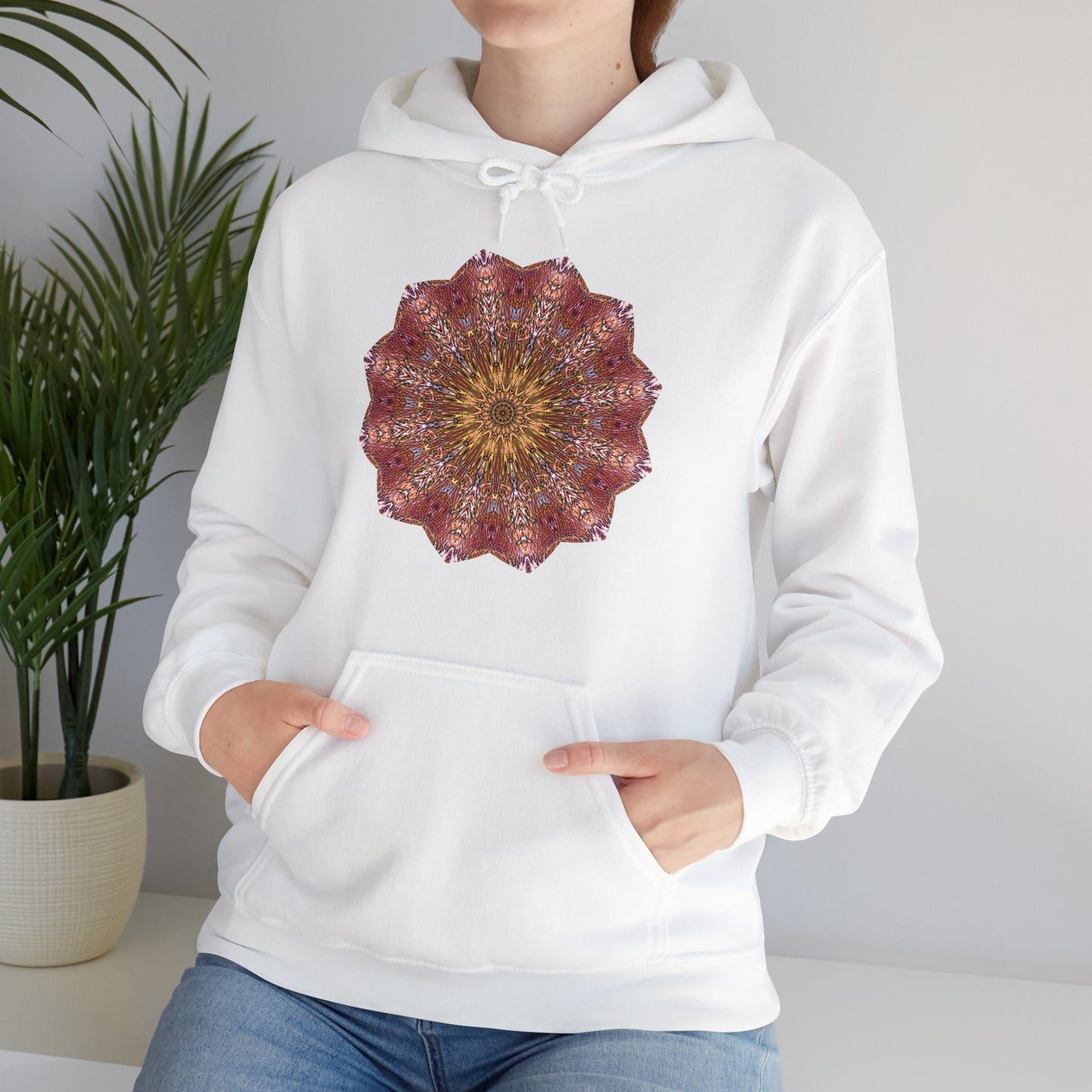 Unisex Heavy Blend™ Hooded Sweatshirt - Starflower Mandalas No.2