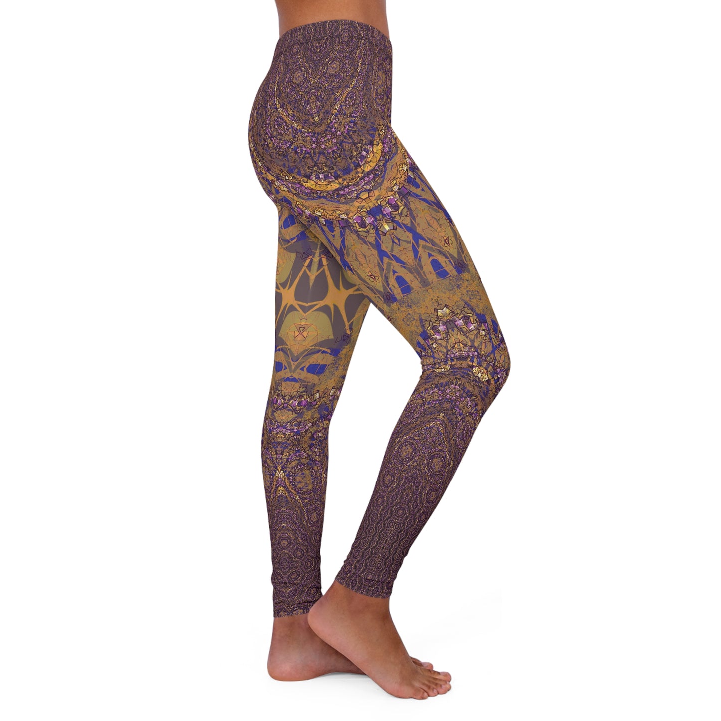 Spandex Leggings - Love Light Fractals No.9b