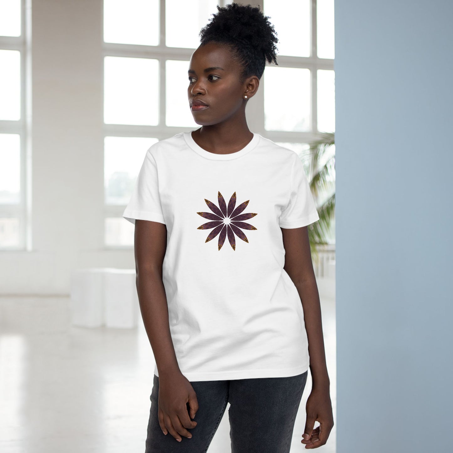 Women’s Maple Tee - Love Light Mandalas No.2