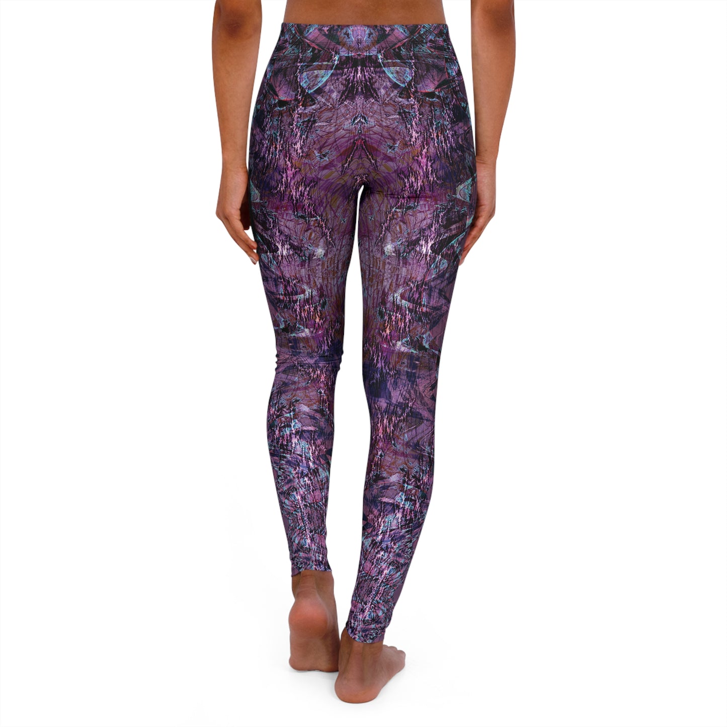 Spandex Leggings - Love Light Fractals No.6a