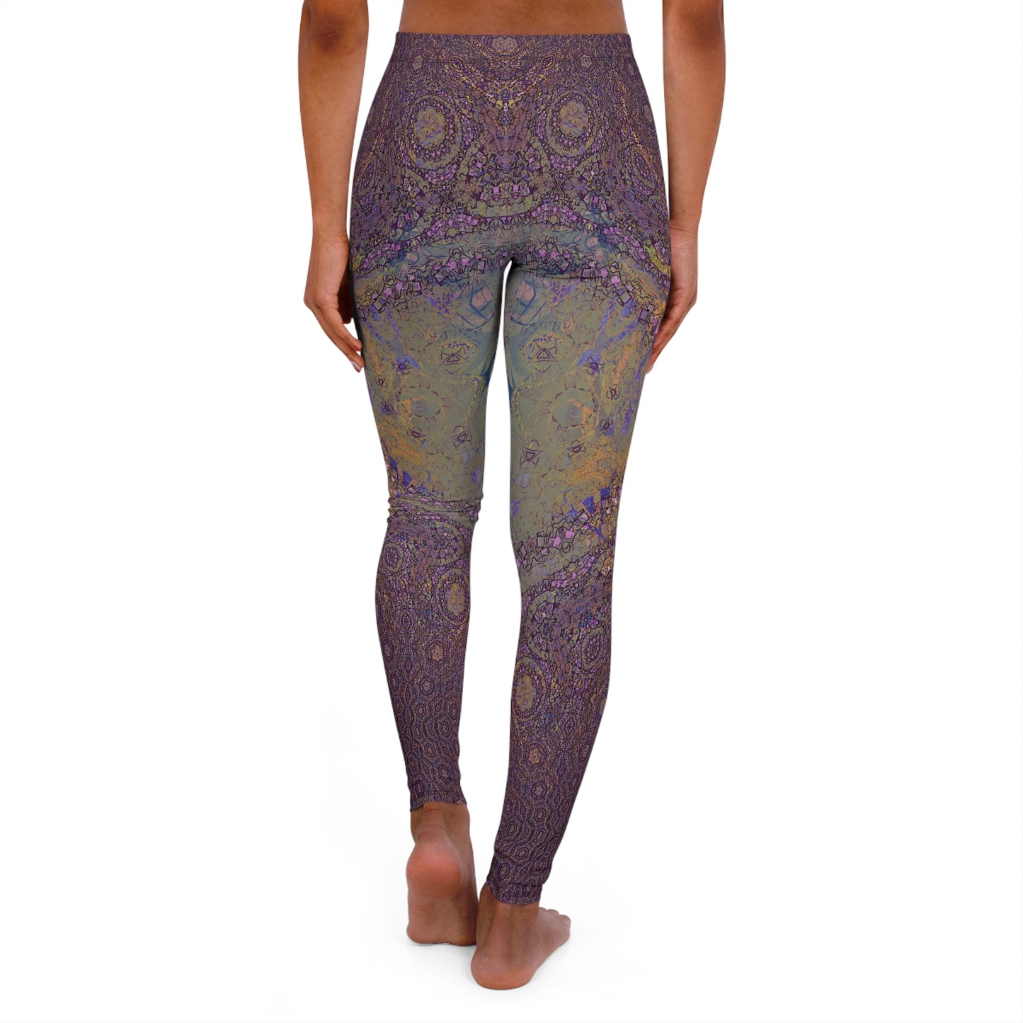 Spandex Leggings - Love Light Fractals No.12b