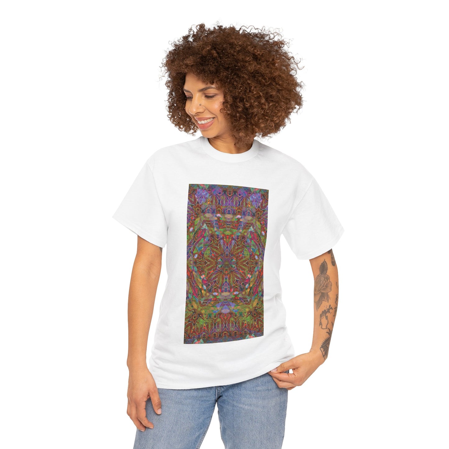 Unisex Heavy Cotton Tee - Mandala Series No.15