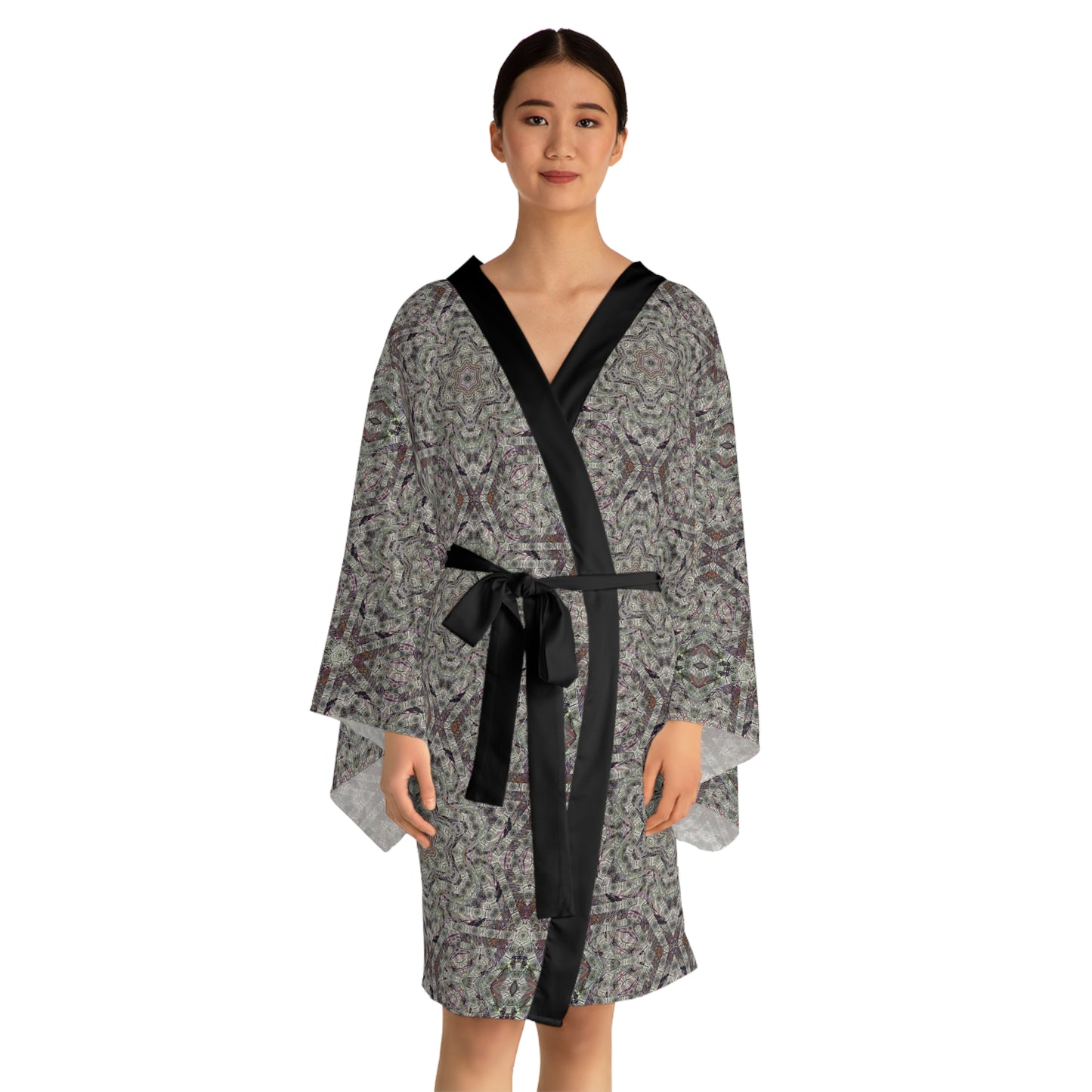 Long Sleeve Kimono Robe - P5 Kaleidoscopic No.25