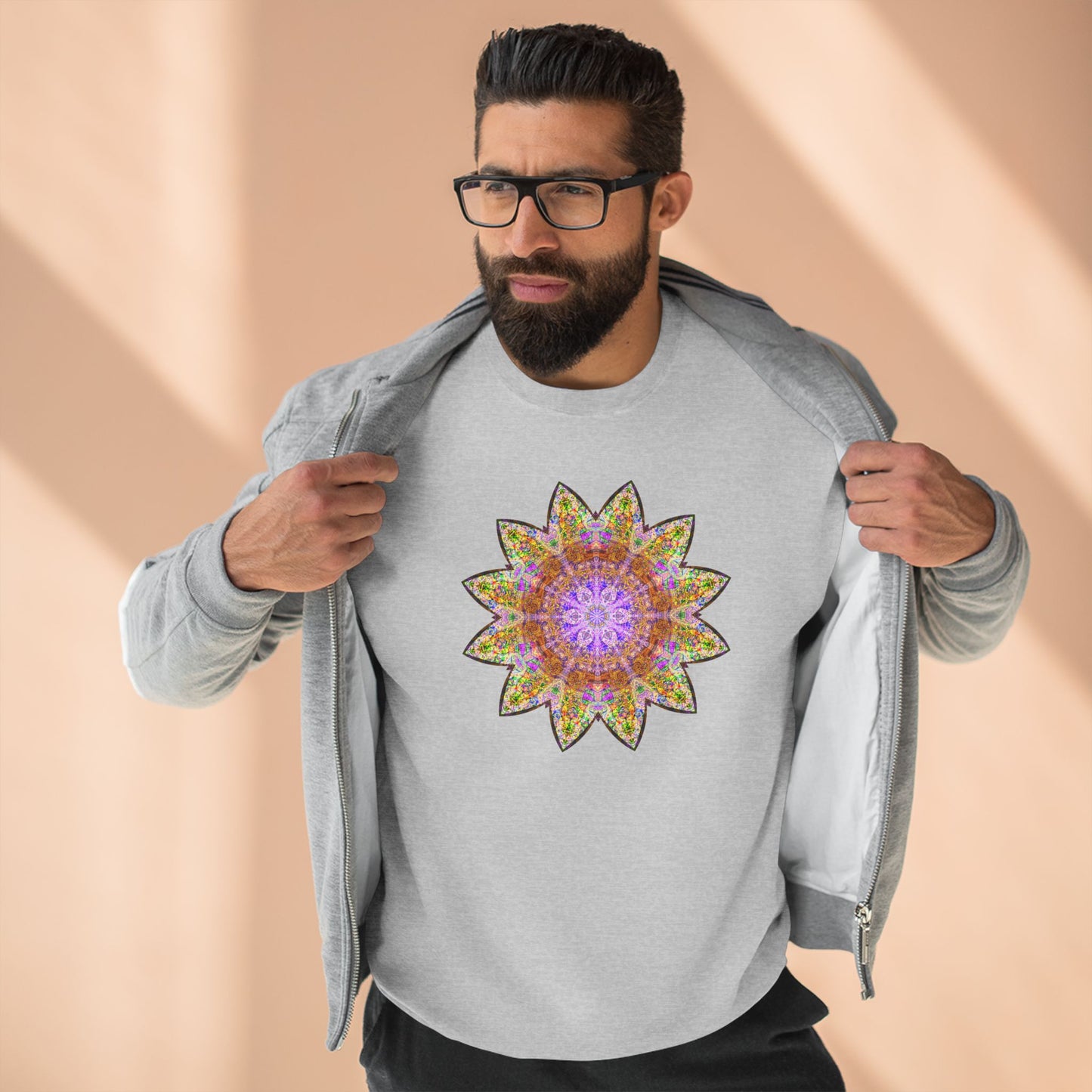 Unisex Crewneck Sweatshirt - Love Light Mandalas No.14