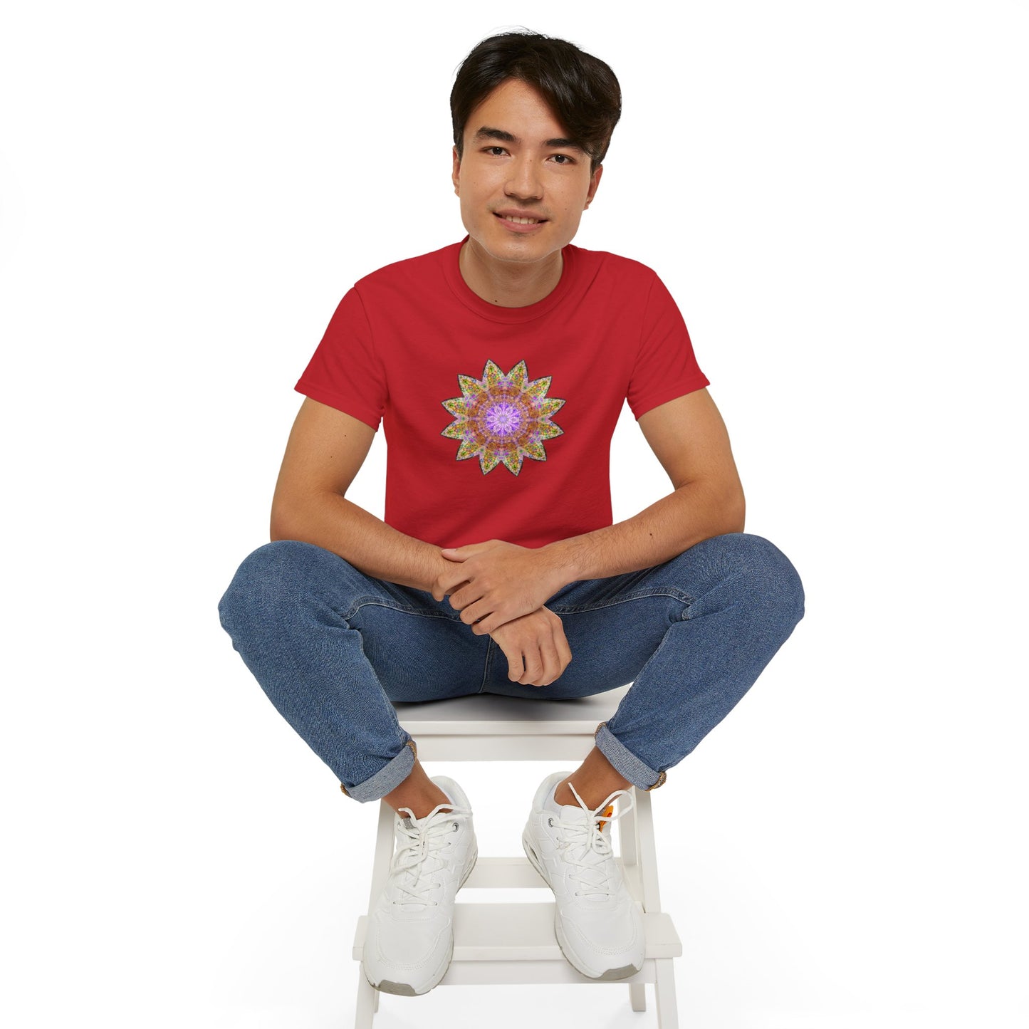 Unisex Ultra Cotton Tee - Love Light Mandalas No.14