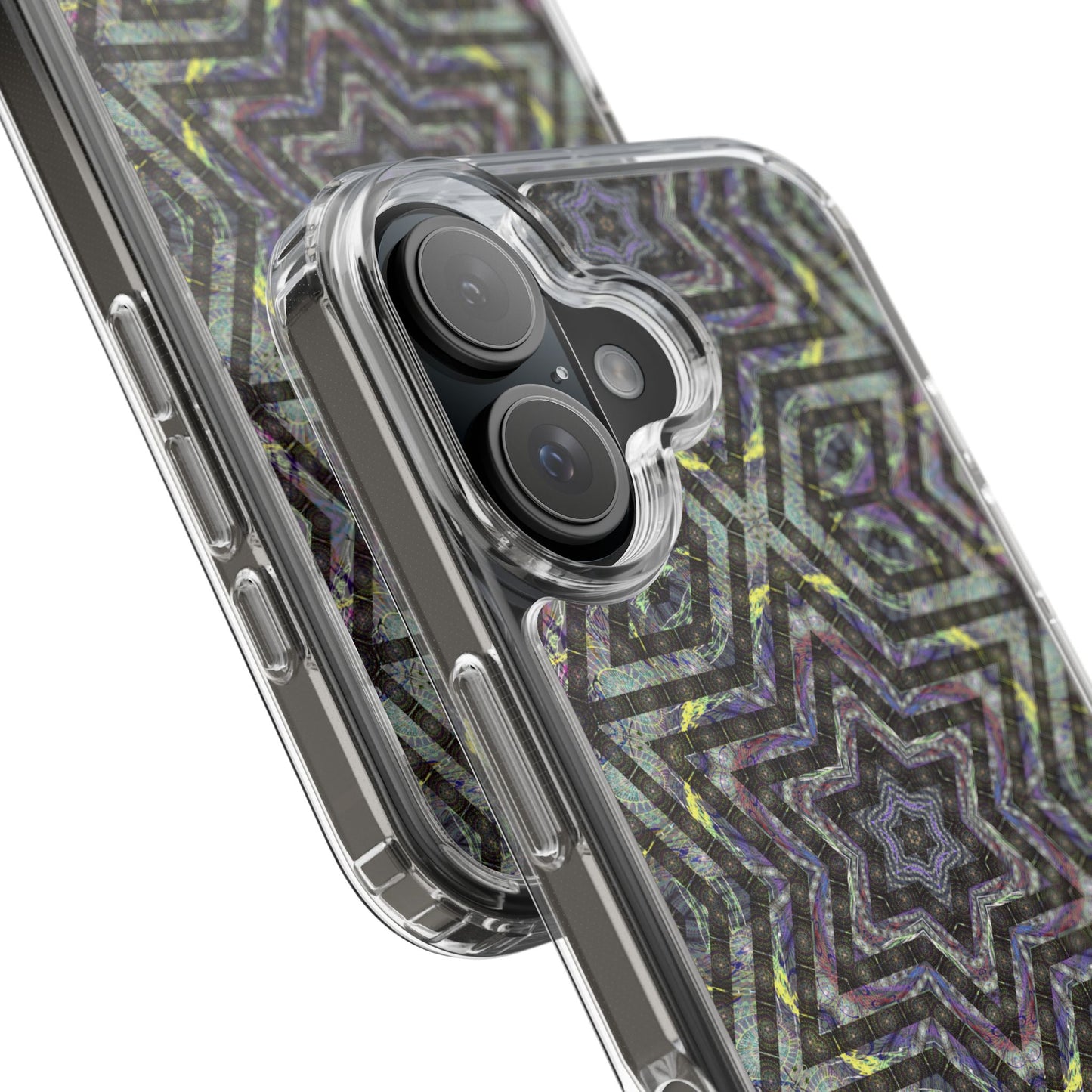 iPhone 16 Clear Case – P5 Kaleidoscopic No.1