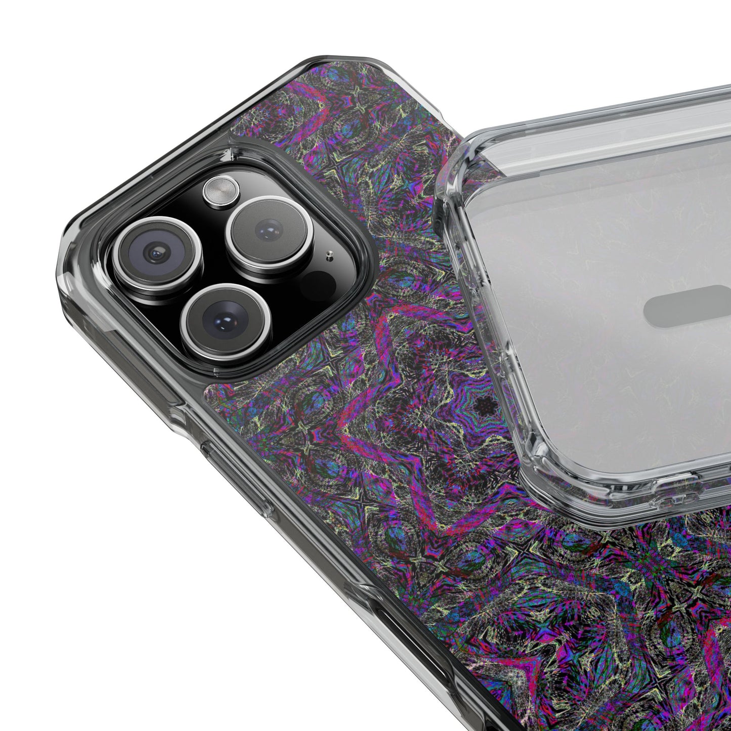 iPhone 16 Magnetic Clear Impact Case - P5 Kaleidoscopic No.33