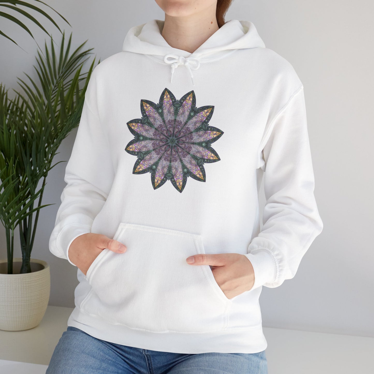 Unisex Heavy Blend™ Hooded Sweatshirt - Love Light Mandalas No.21