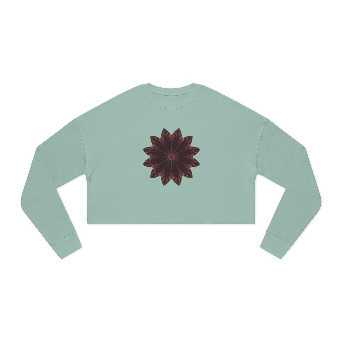 Women's Cropped Sweatshirt - Love Light Mandalas No.5