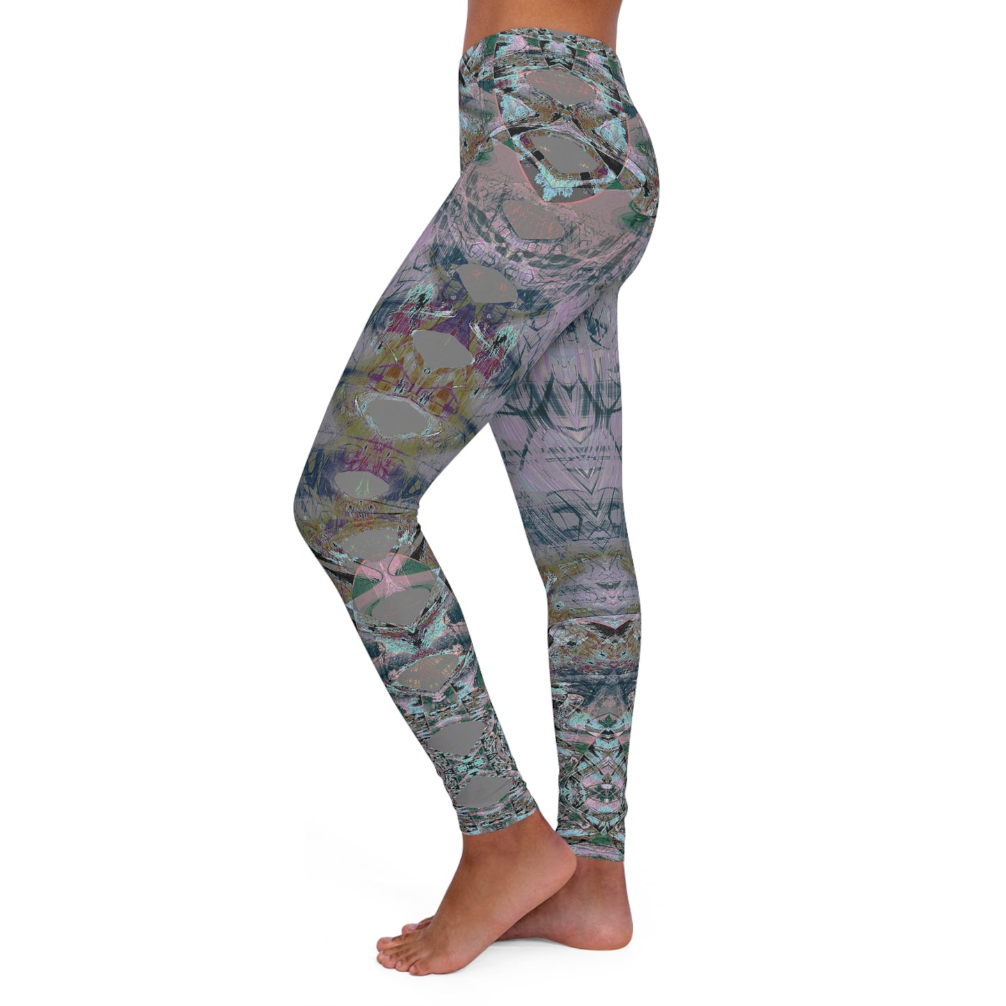 Spandex Leggings - Love Light Fractals No.5b