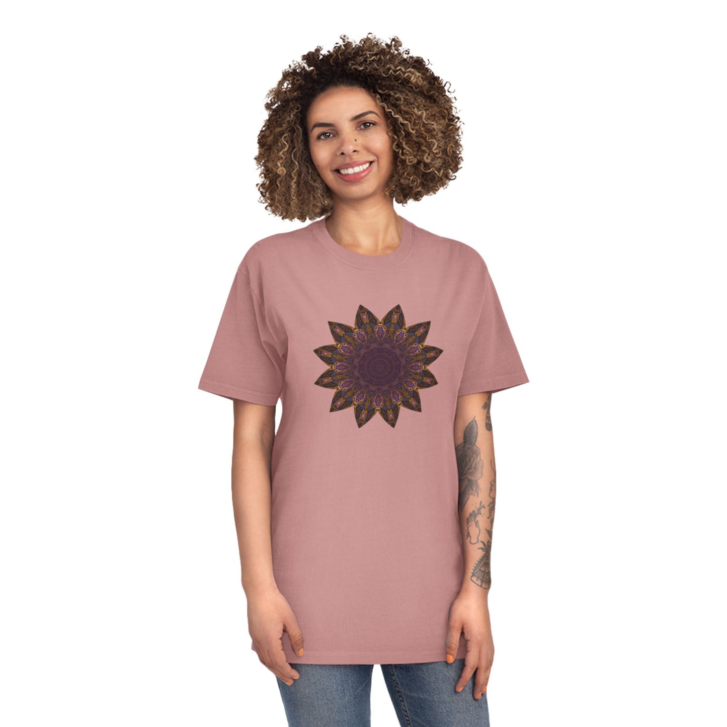 Unisex Faded Shirt - Love Light Mandalas No.1