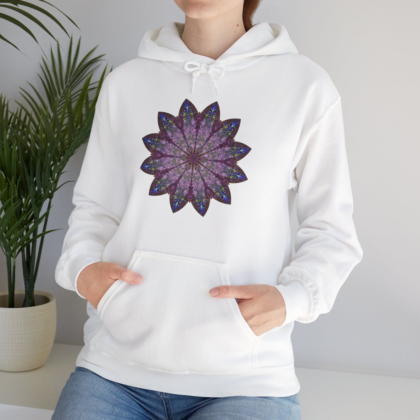 Unisex Heavy Blend™ Hooded Sweatshirt - Love Light Mandalas No.17