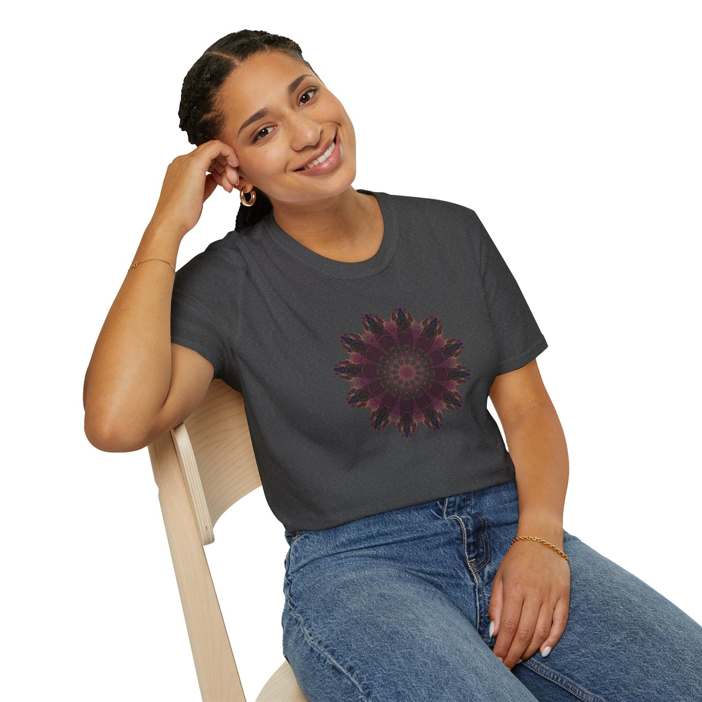 Unisex Softstyle T-Shirt - Love Light Mandalas No.8