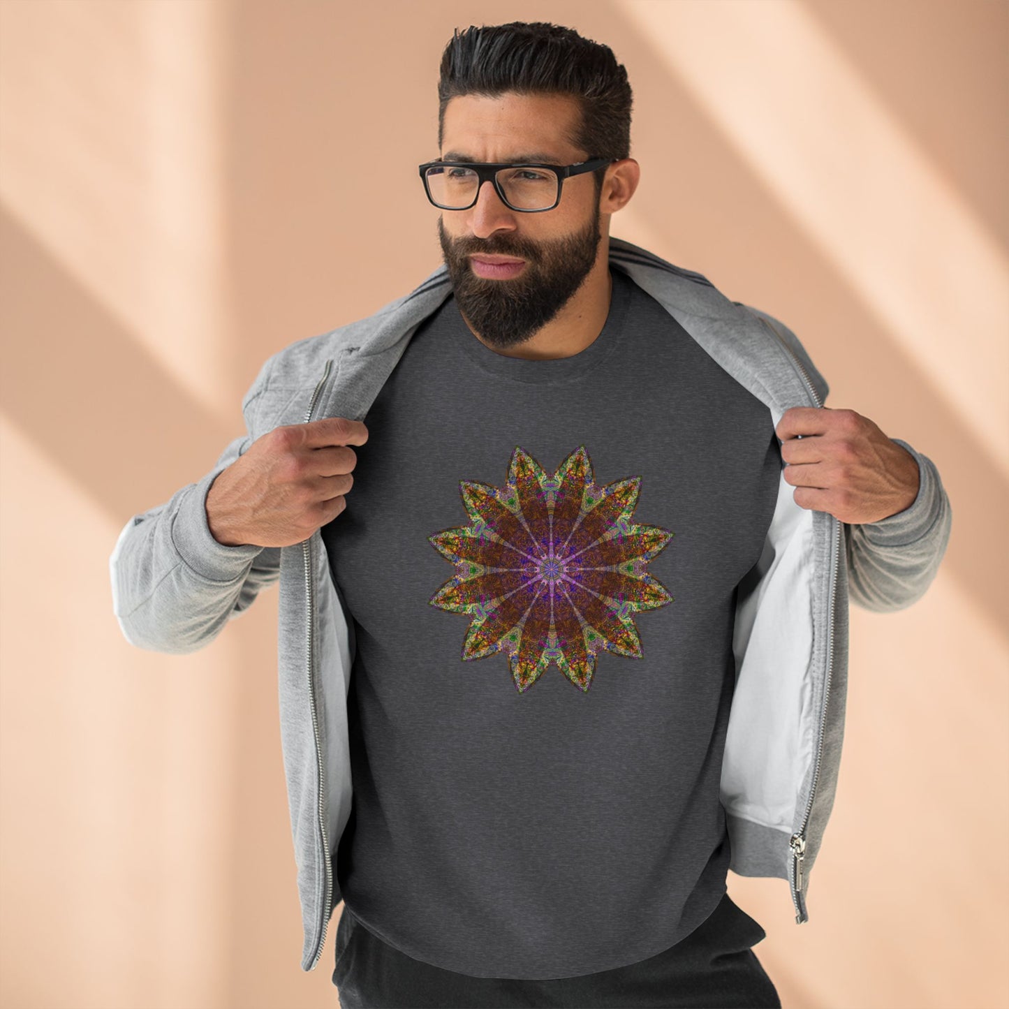 Unisex Crewneck Sweatshirt - Love Light Mandalas No.13