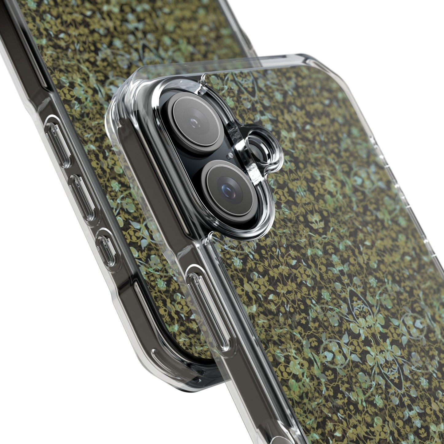 iPhone 16 Magnetic Clear Impact Case - Hidden Weave Series No.4
