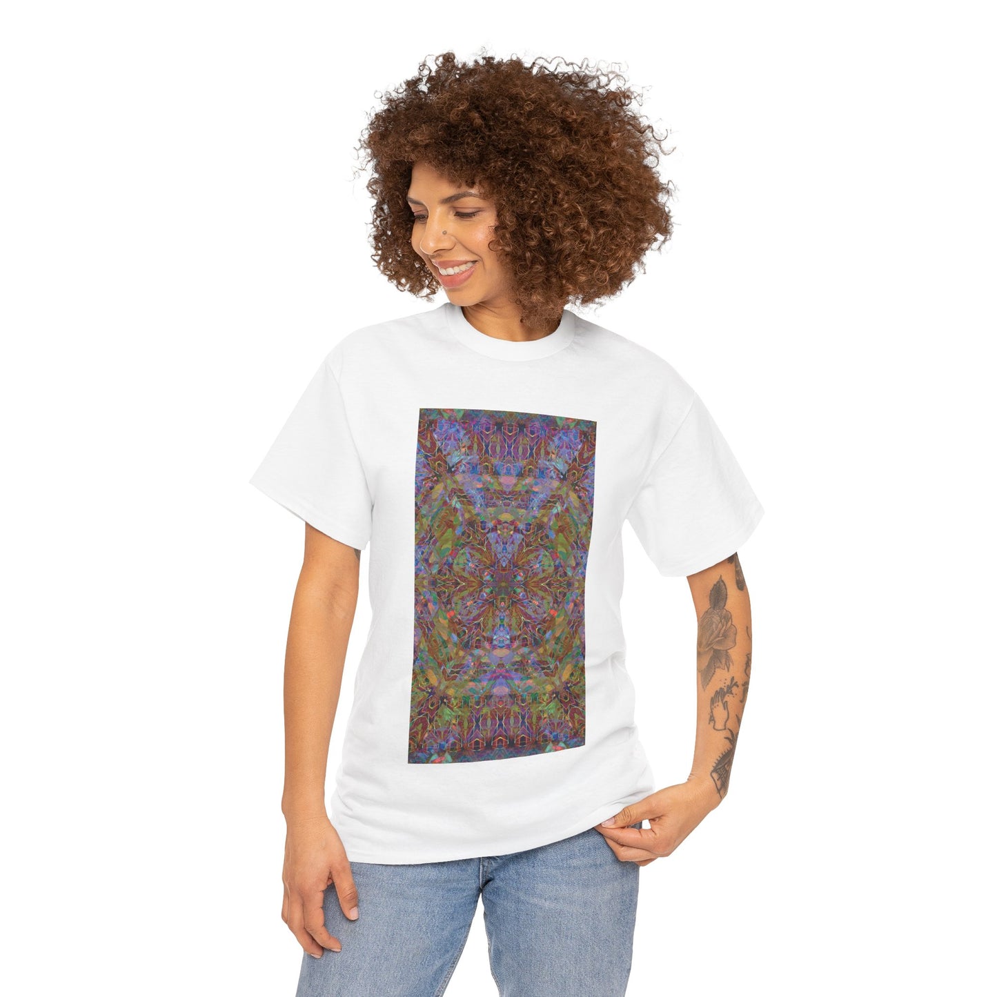 Unisex Heavy Cotton Tee - Mandala Series No.14