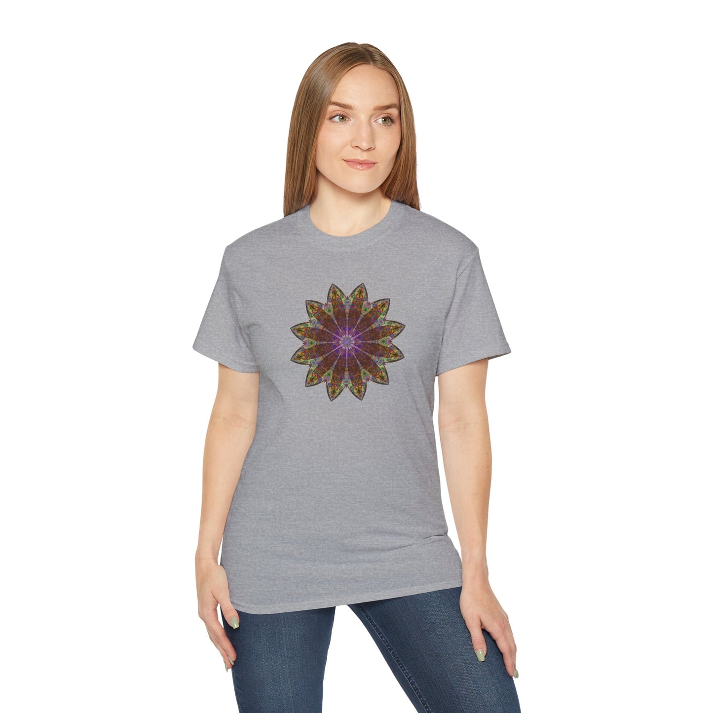 Unisex Ultra Cotton Tee - Love Light Mandalas No.13