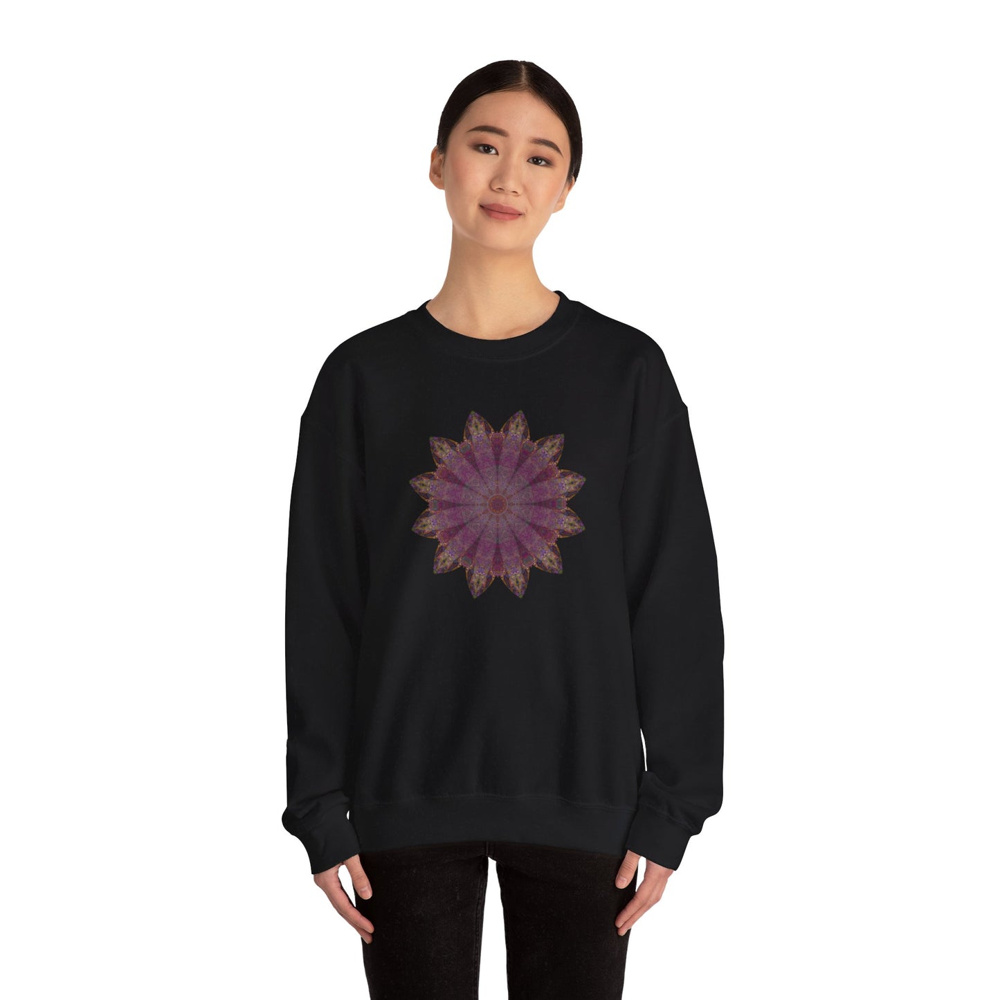 Unisex Heavy Blend™ Crewneck Sweatshirt - Love Light Mandalas No.6