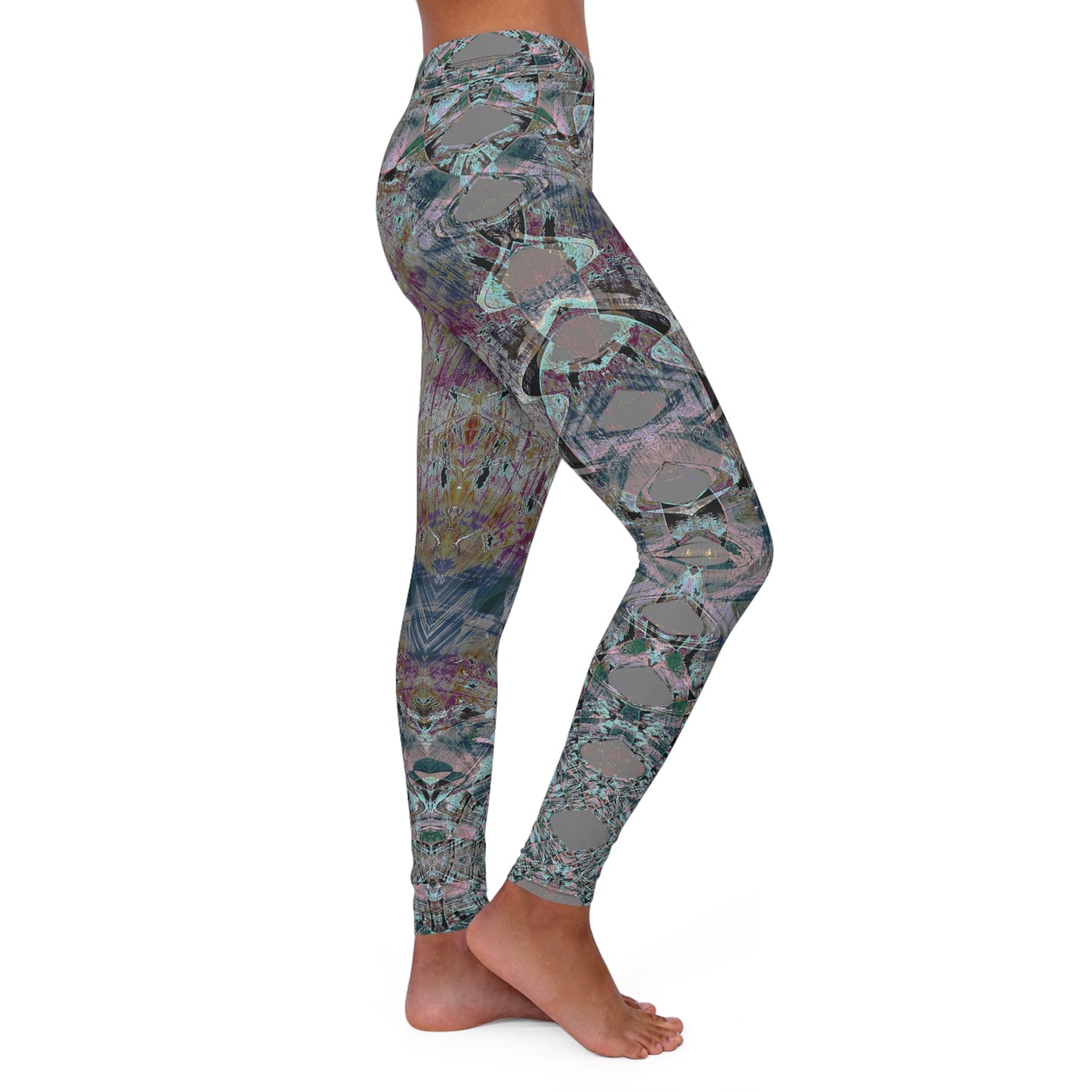 Spandex Leggings - Love Light Fractals No.5a