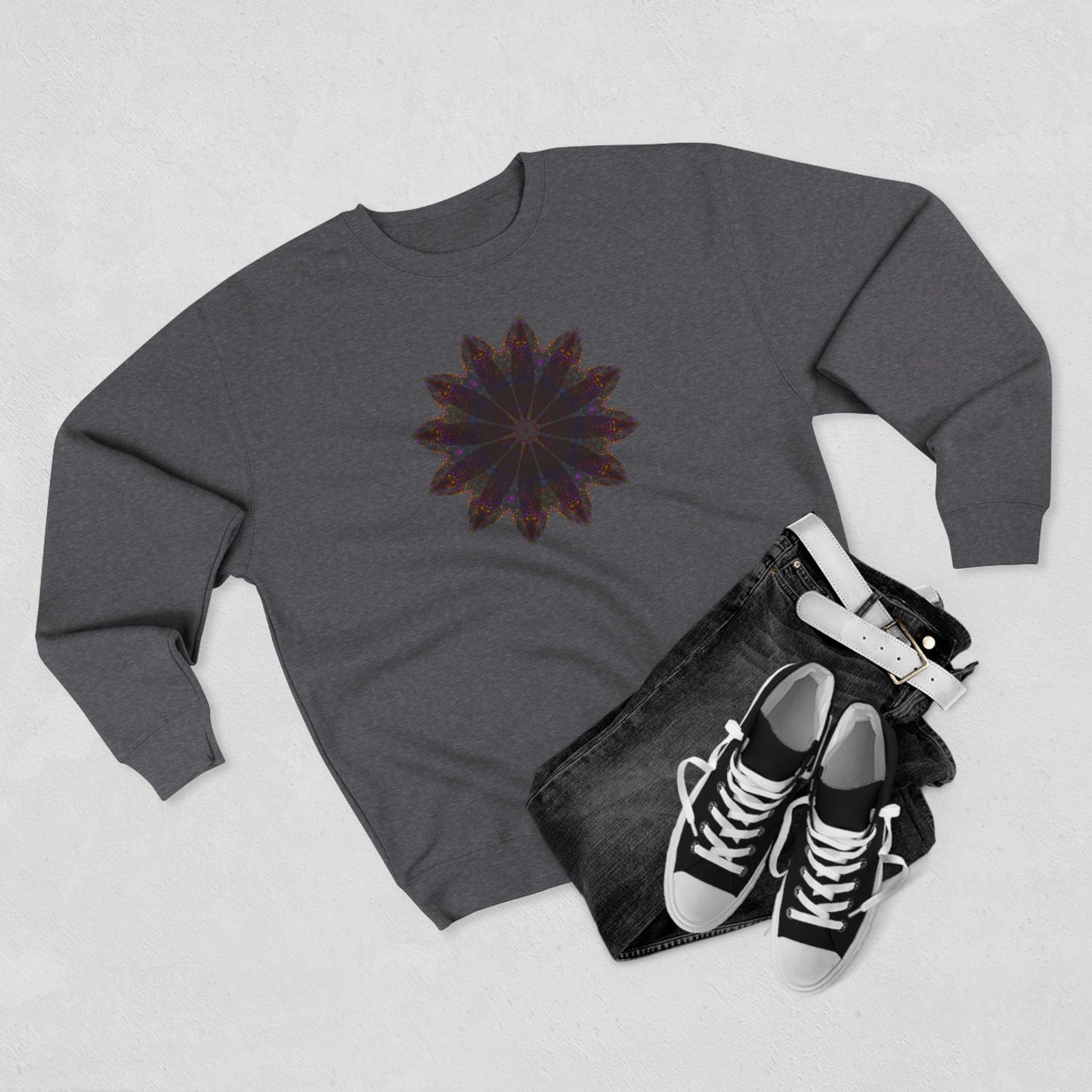 Unisex Crewneck Sweatshirt - Love Light Mandalas No.10