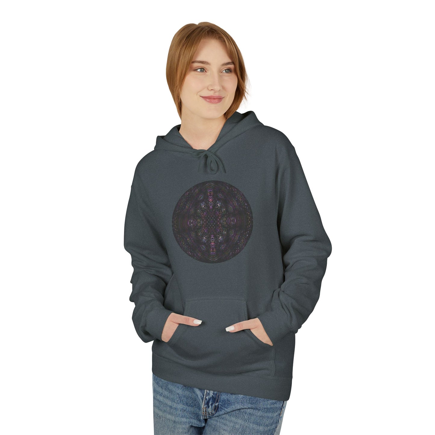 Unisex Midweight Softstyle Fleece Hoodie - DMT Scribe Spheres No.9
