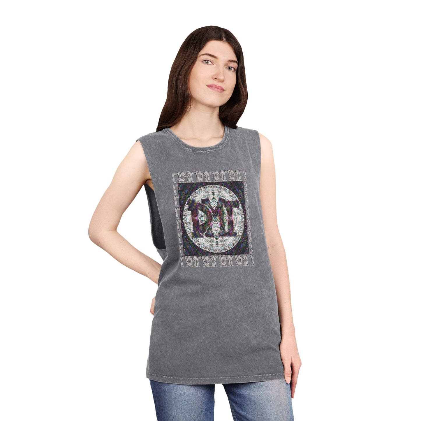 Unisex Stonewash Tank Top - DMT Scribe No.10