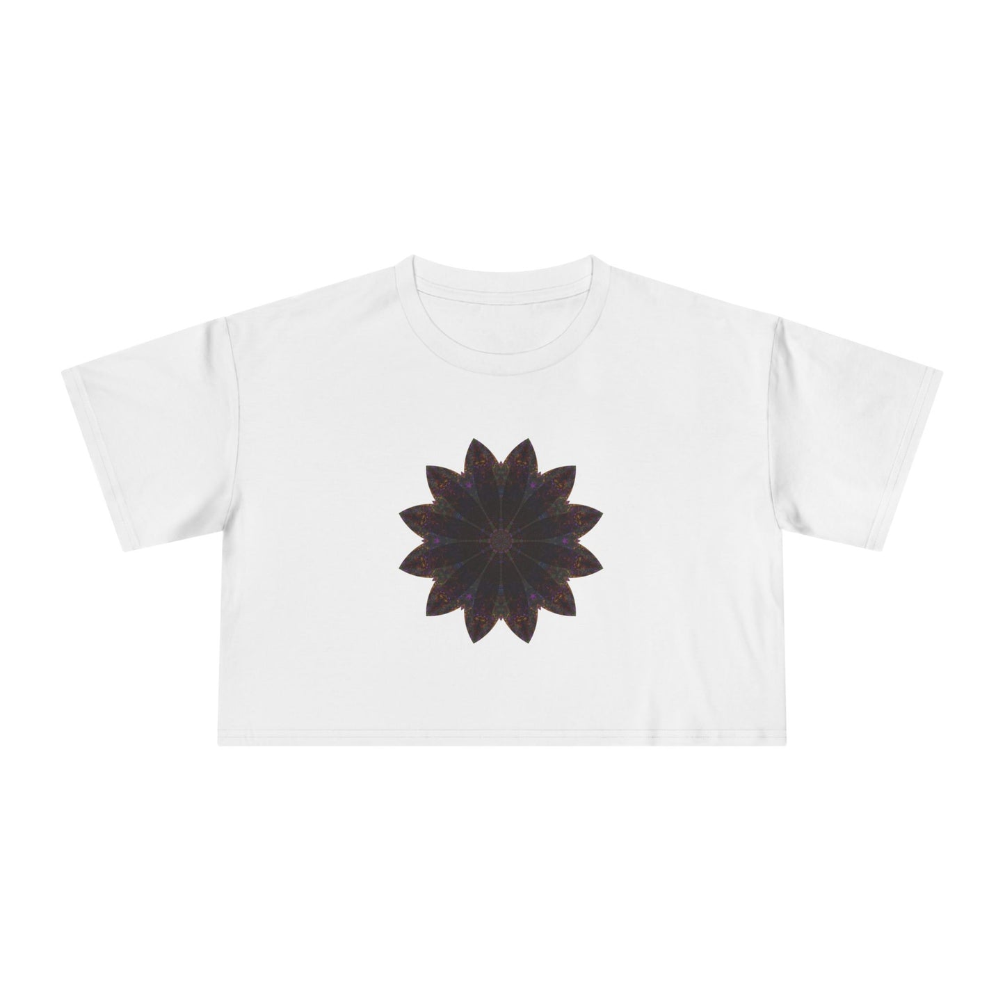 Women's Cropped Tee - Love Light Mandalas No.10