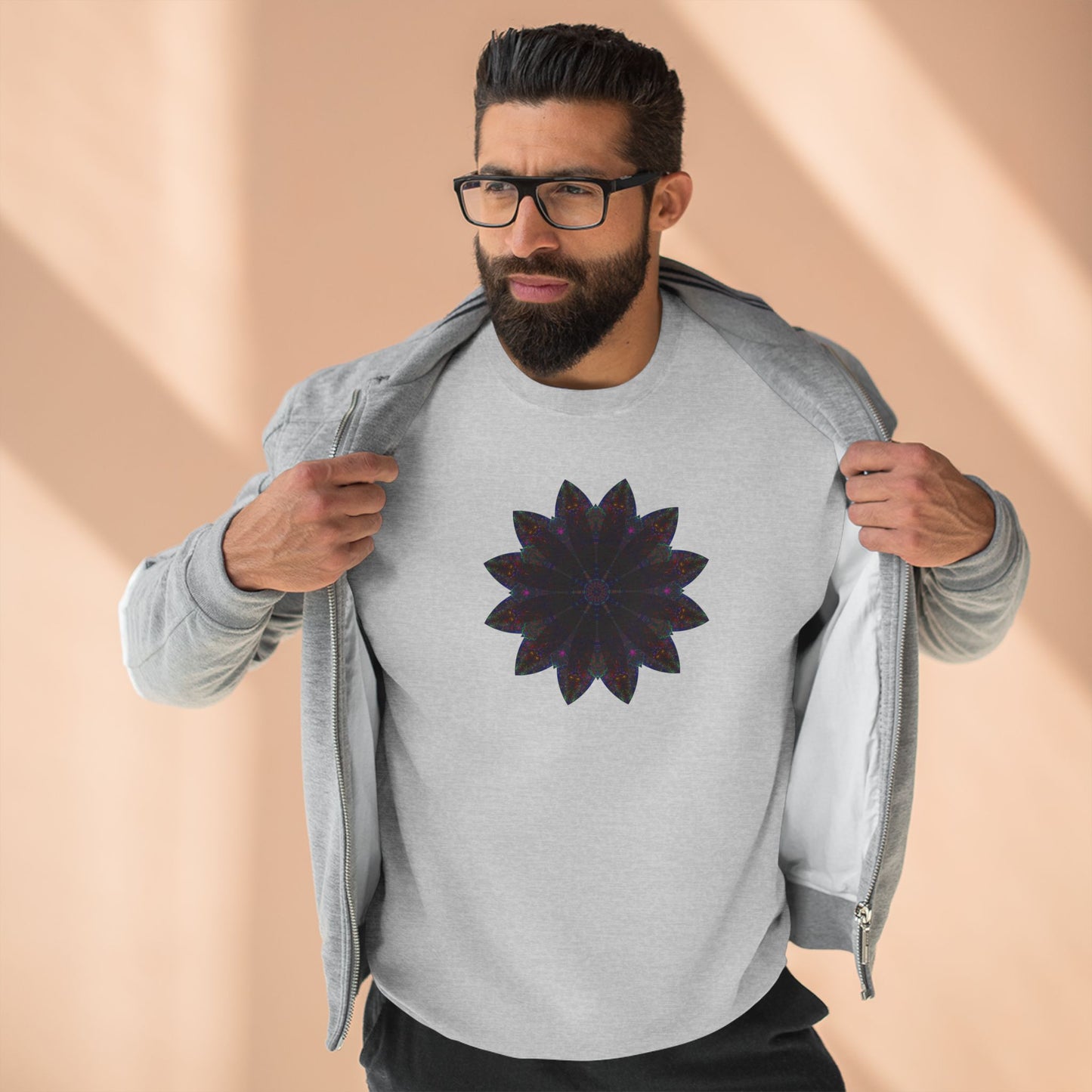 Unisex Crewneck Sweatshirt - Love Light Mandalas No.25