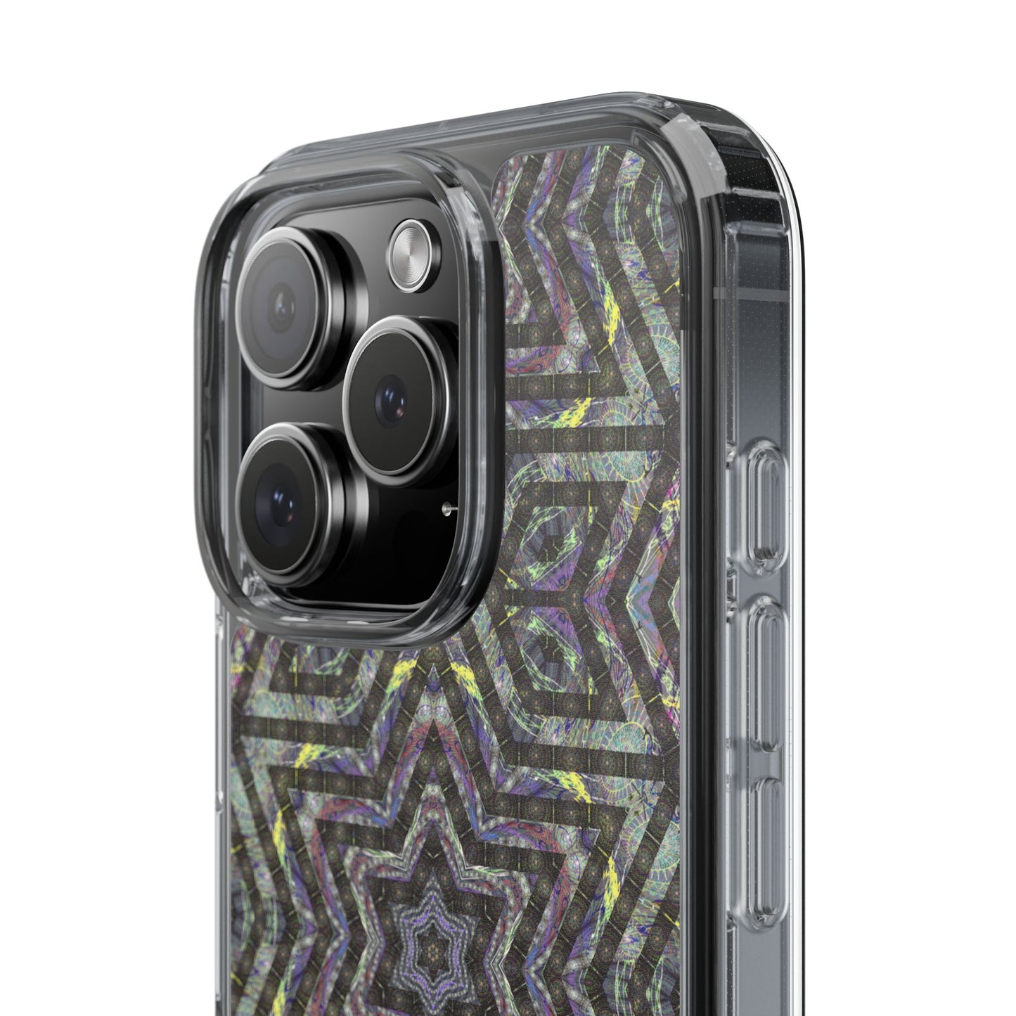 iPhone 16 Clear Case – P5 Kaleidoscopic No.1