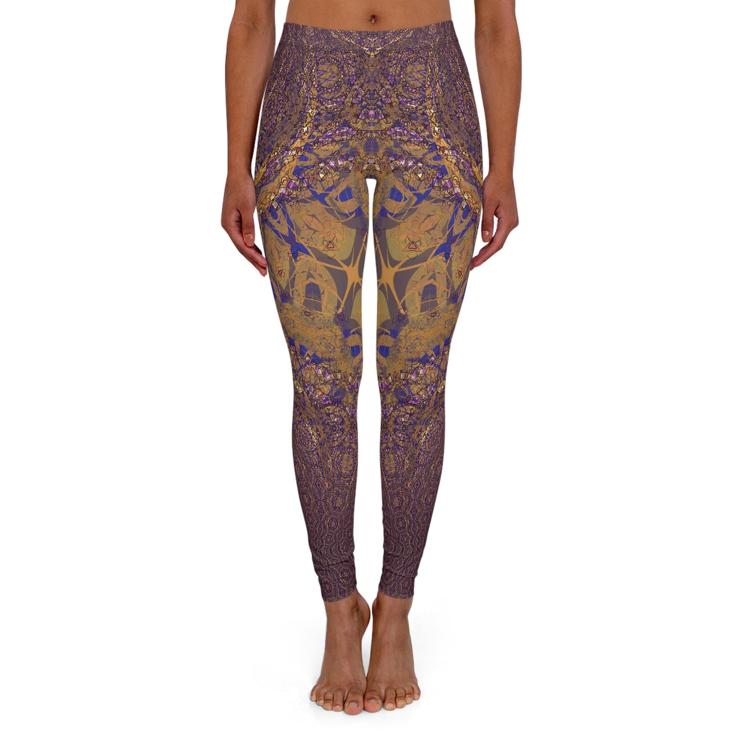 Spandex Leggings - Love Light Fractals No.9b